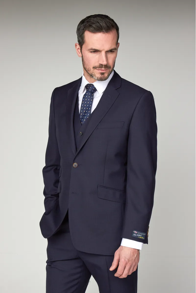  The Label Esteem Collection Alfred Brown Tailored Jacket Navy LE0002J2-1