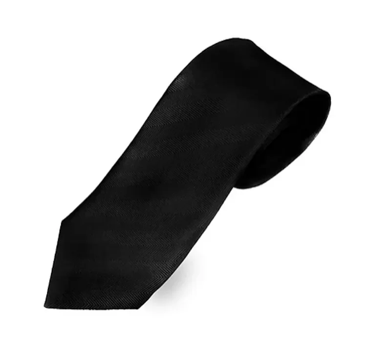 PL Sells Herringbone Silk Tie Black N777/13 