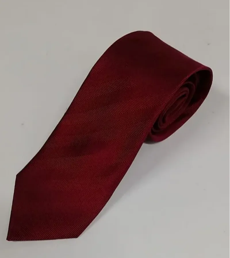 PL Sells Herringbone Silk Tie Wine N777/20 