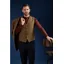 Scott By The Label Herringbone Jacket Tan S23208JCL