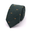  L.A. Smith Herringbone Tie Silk/Wool Pheasant Green S9700/2 