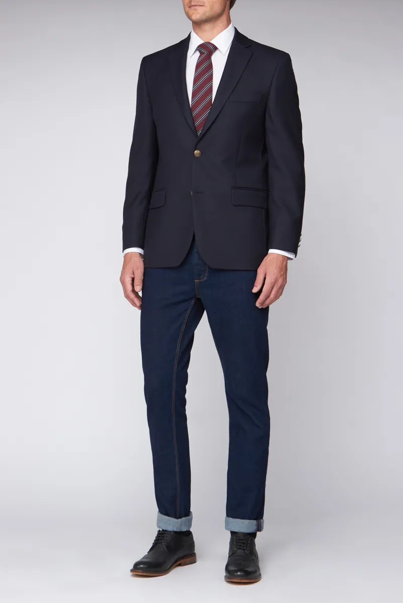 Scott By The Label Twill Blazer Navy SS18161  