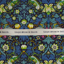 L.A. Smith Liberty Print Pocket Square Strawberry Thief Green LIBTPH06/1/OS 