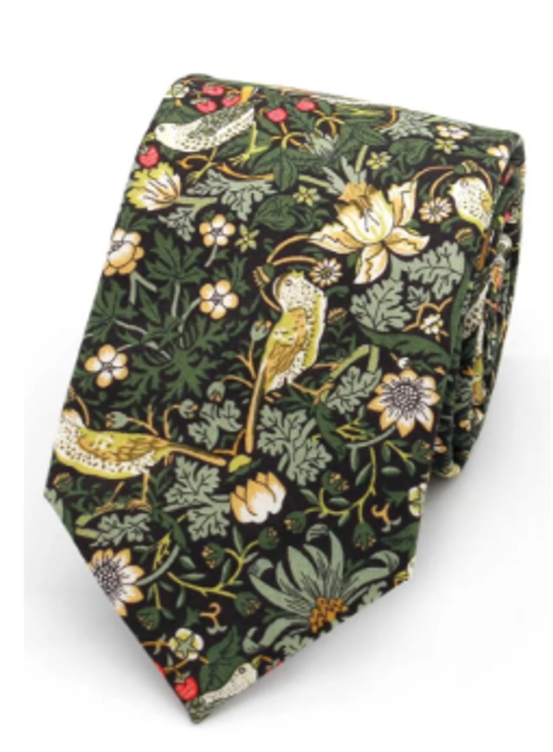 L.A Smith Liberty Print Tie Strawberry Thief Bottle LIBT06/4