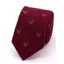 L.A. Smith Herringbone Tie Silk/Wool Stags Red S97907/1/OS  