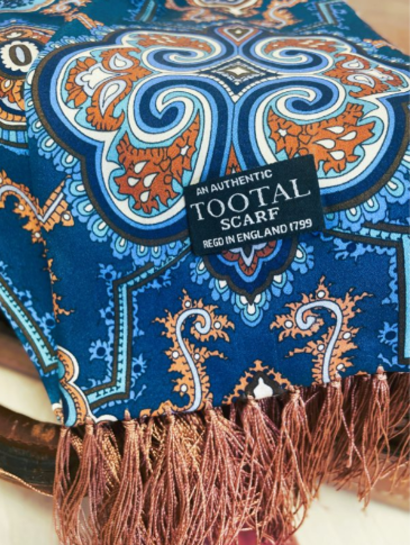  Tootal Silk Scarf  Ocean Blue TV5937-409