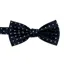 L.A. Smith Silk Bow Tie Spot White B1193/3/2/OS  