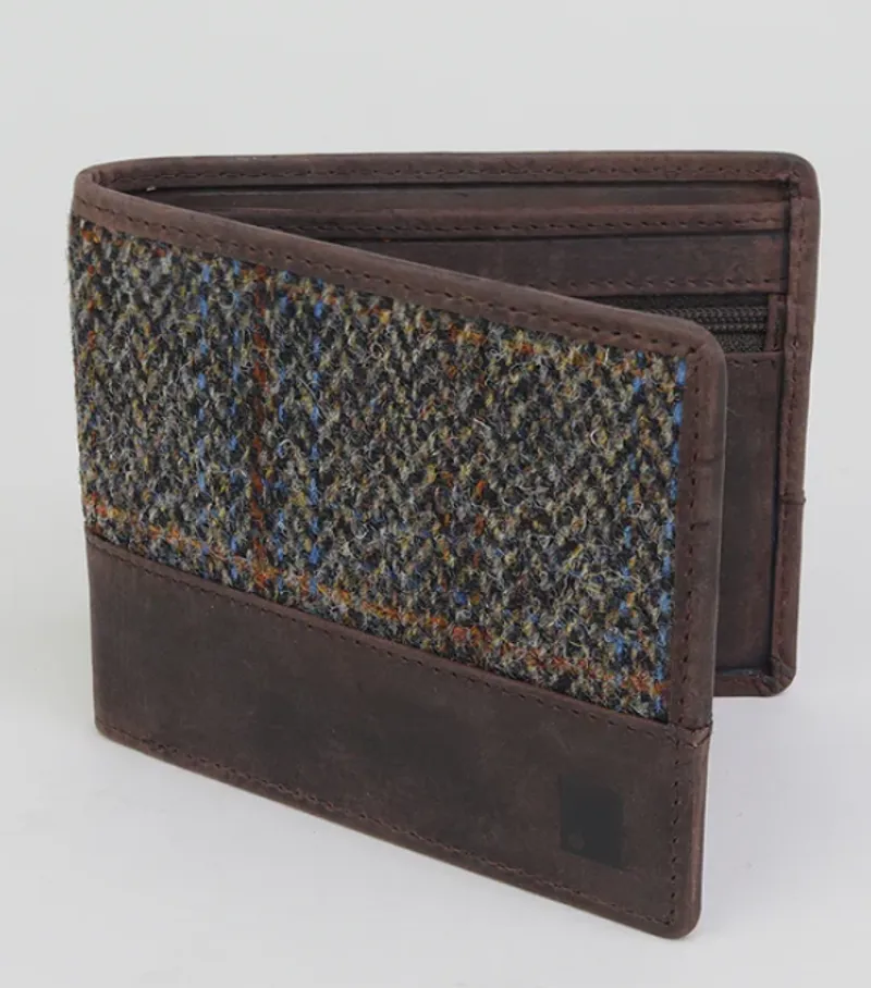 Sophos Wallet Harris Tweed Brown