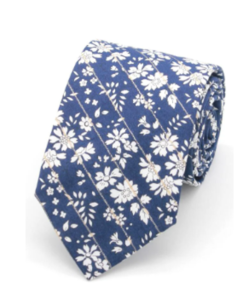 L.A Smith Liberty Print Tie Capel Stripe LIBT121/1 