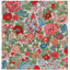 L.A. Smith Liberty Silk Pocket Square Red Flowers LIBTPH51/1  
