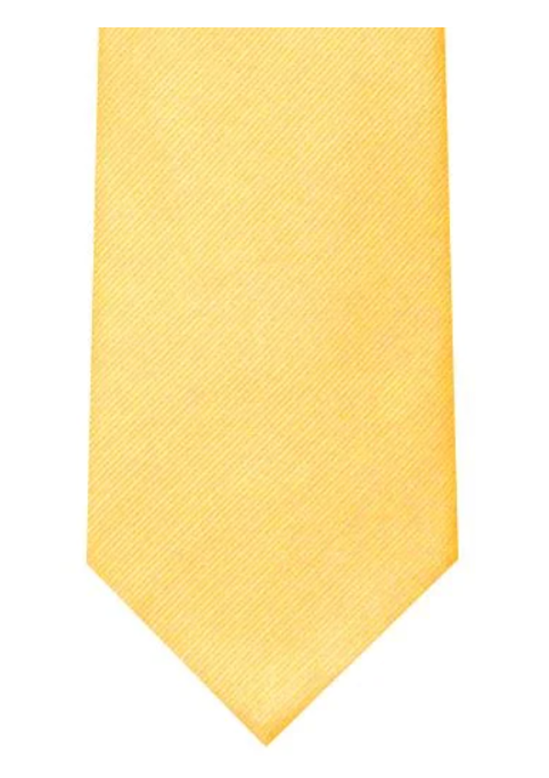 L.A. Smith Silk Twill Tie Gold S5009/10 