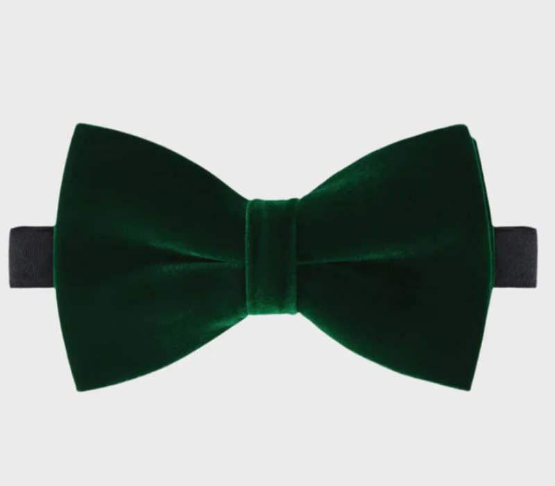 Sophos Velvet Bow Tie Green