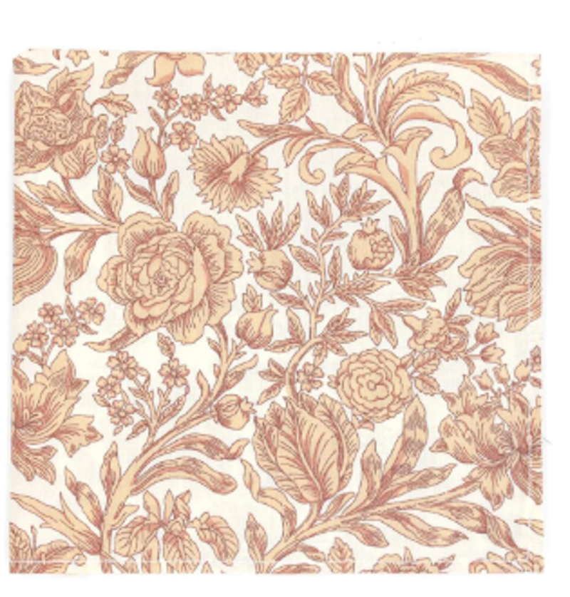 L.A. Smith Liberty Print Pocket Square Sambourne Stone LIBTPH110/1 