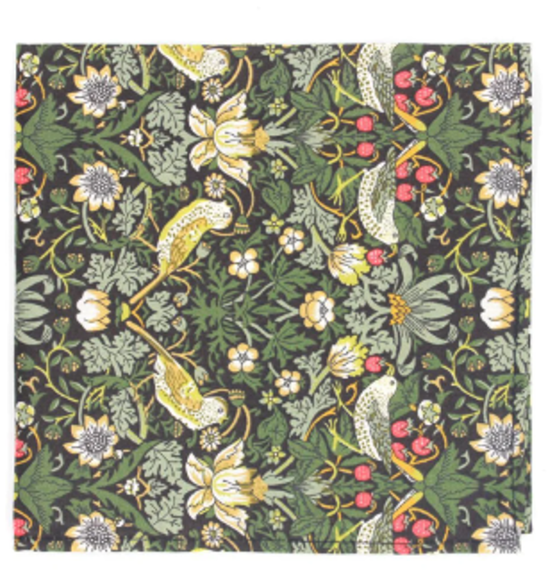 L.A. Smith Liberty Print Pocket Square Strawberry Bottle LIBTPH06/4 