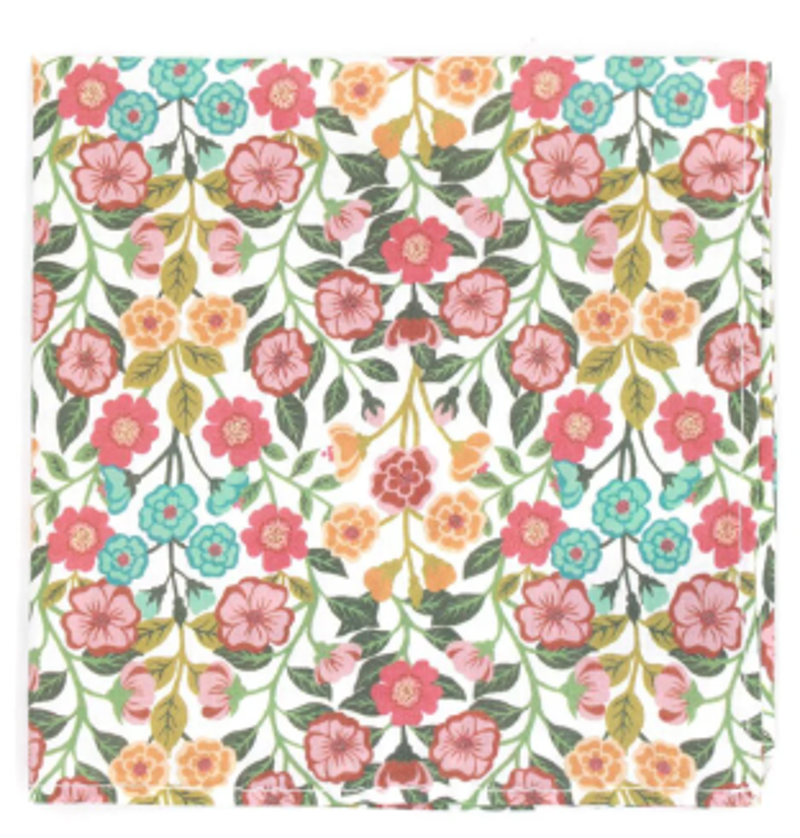 L.A. Smith Liberty Print Pocket Square Viger's Brown LIBTPH118/1 