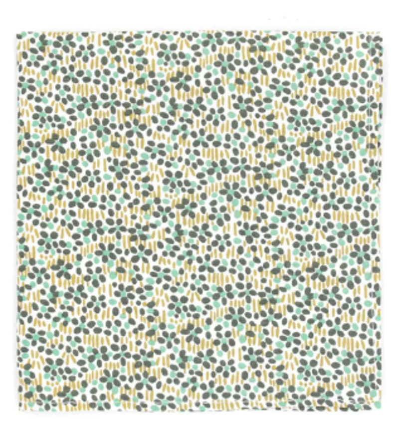 L.A. Smith Liberty Print Pocket Square Walter's Meadow GreenLIBTPH117/1 