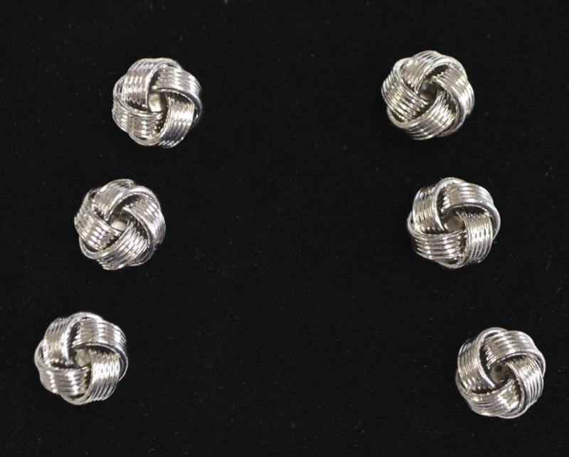 L.A. Smith Silver Knot Dress Stud