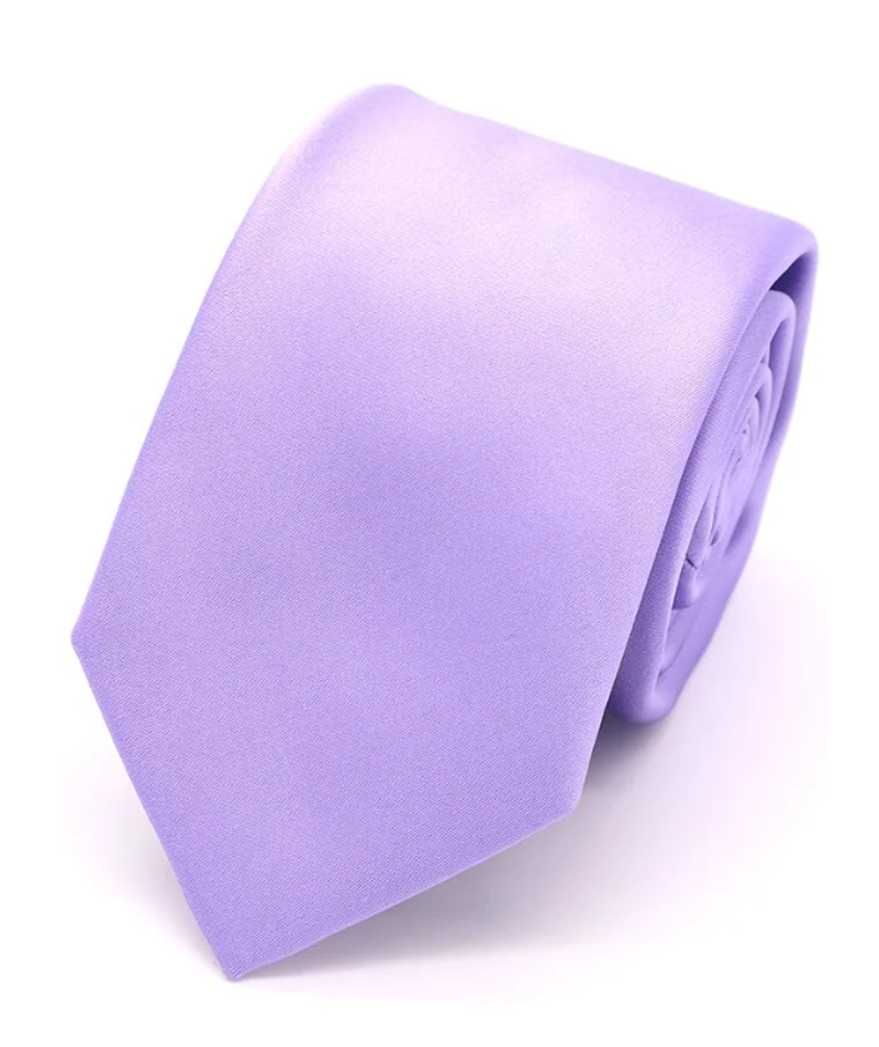 L.A. Smith Satin Tie Lilac F8000/12 
