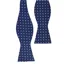  L.A. Smith Spot Silk Self-Tie Bow  Navy/Lilac Spot SB5032/5 