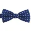 L.A. Smith Silk Bow Tie Spot Navy/Lilac B5032/5  