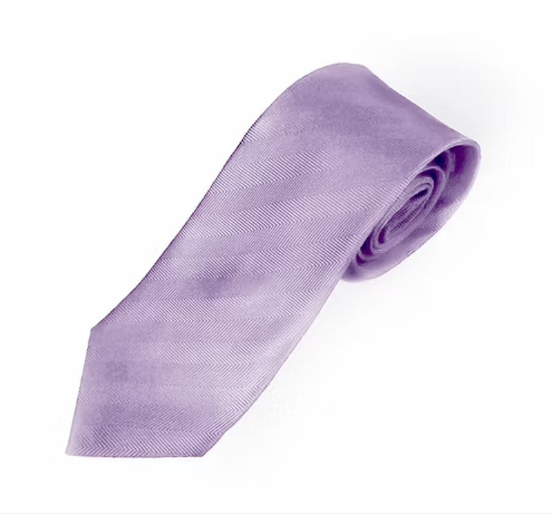 P.L. Sells Lilac Herringbone Silk Tie N777/23