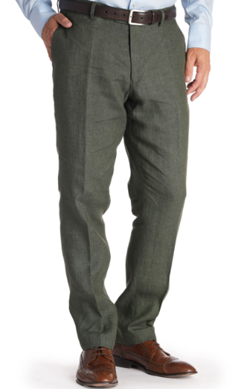 Gurteen Lynton Linen Trouser Olive 1852/024  