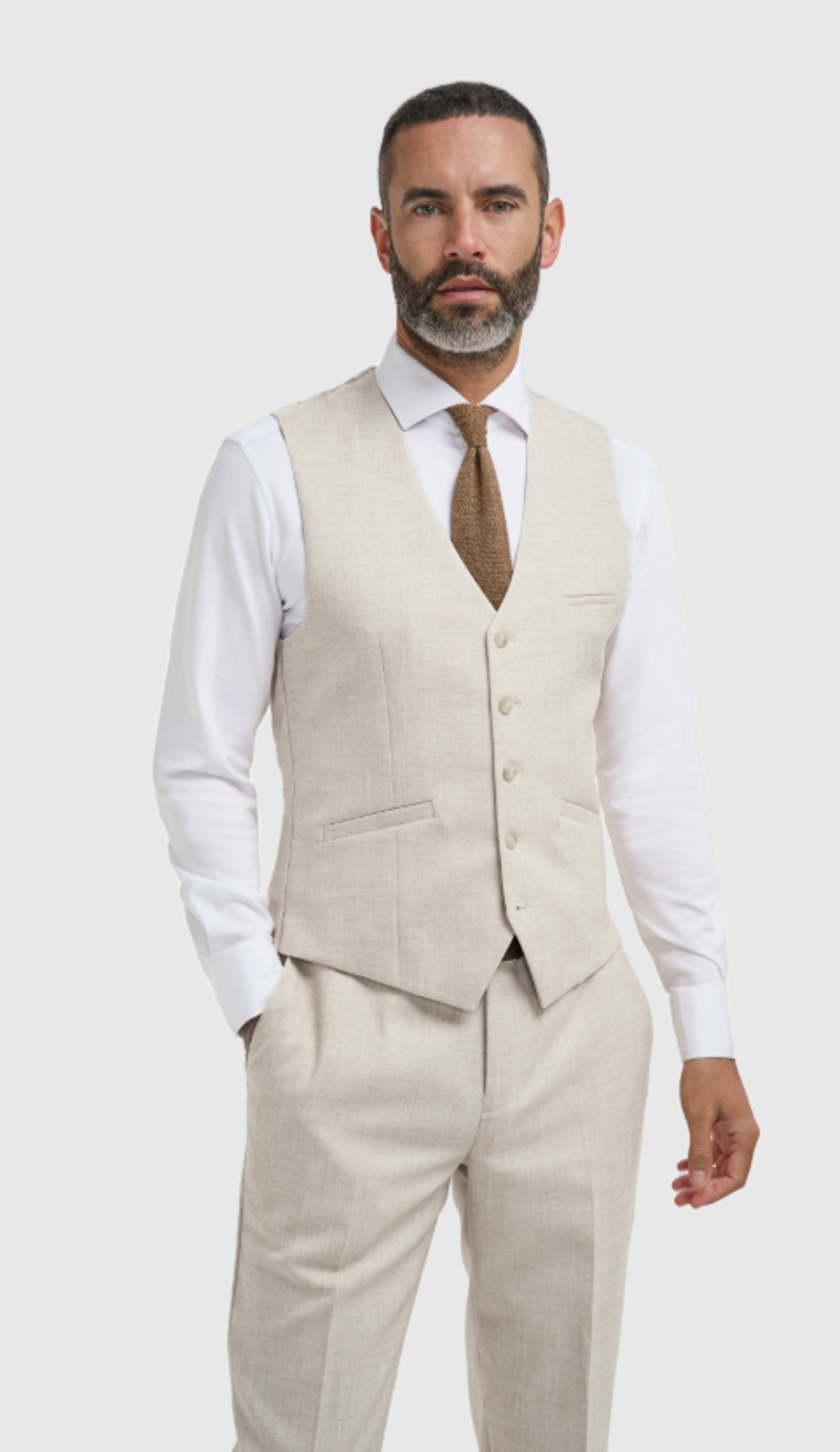 Cavani Malibu Waistcoat Beige 