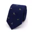  L.A. Smith Herringbone Tie Silk/Wool Mallard Navy S9701/1/OS 