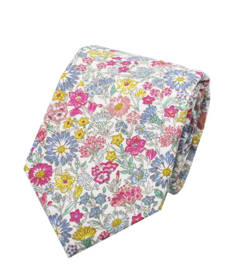 L.A. Smith Liberty Print Tie May Fields Multi LIBT67/2 