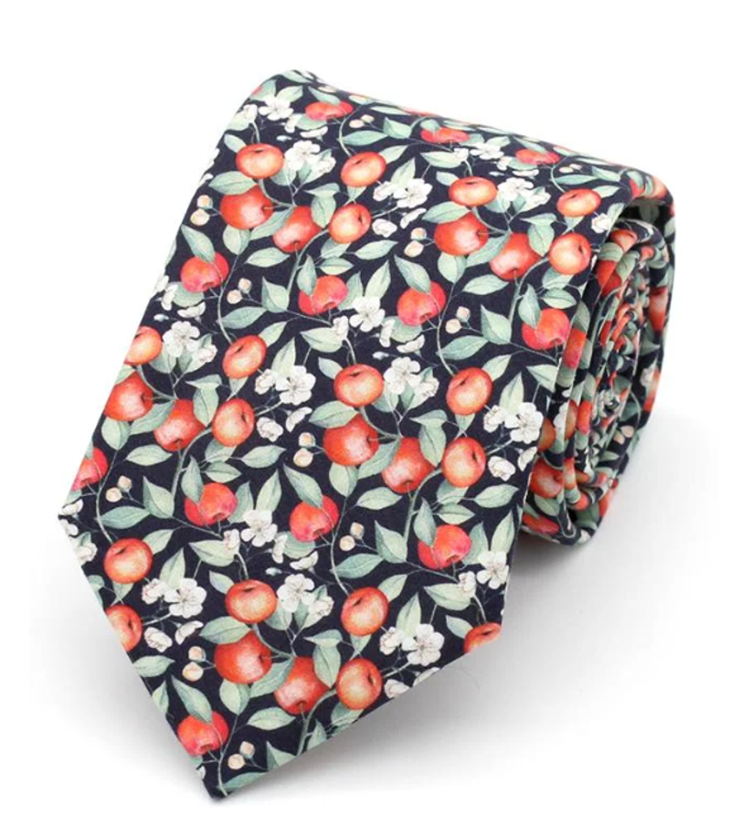 L.A. Smith Liberty Print Tie Orchard Red  LIBT71/1 