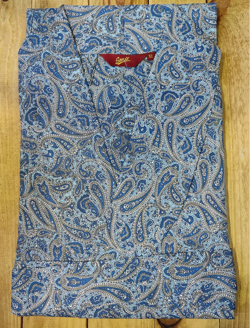 Somax PP1 TURQ Paisley Gown