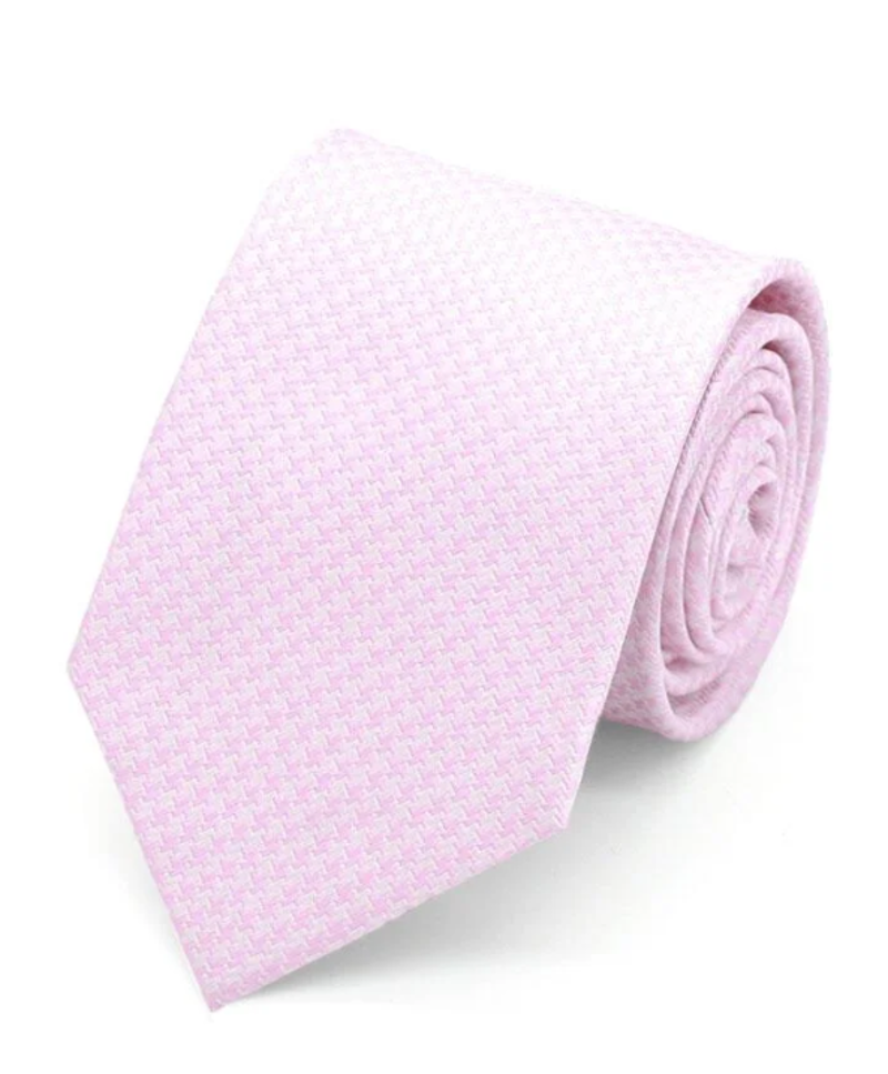 L.A. Smith Silk Tie Pink S5015/1 