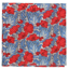 L.A. Smith Liberty Print Pocket Square Poppy LIBTPH45/1 
