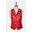 L.A. Smith Party Waistcoat Floral Red WW20/1 