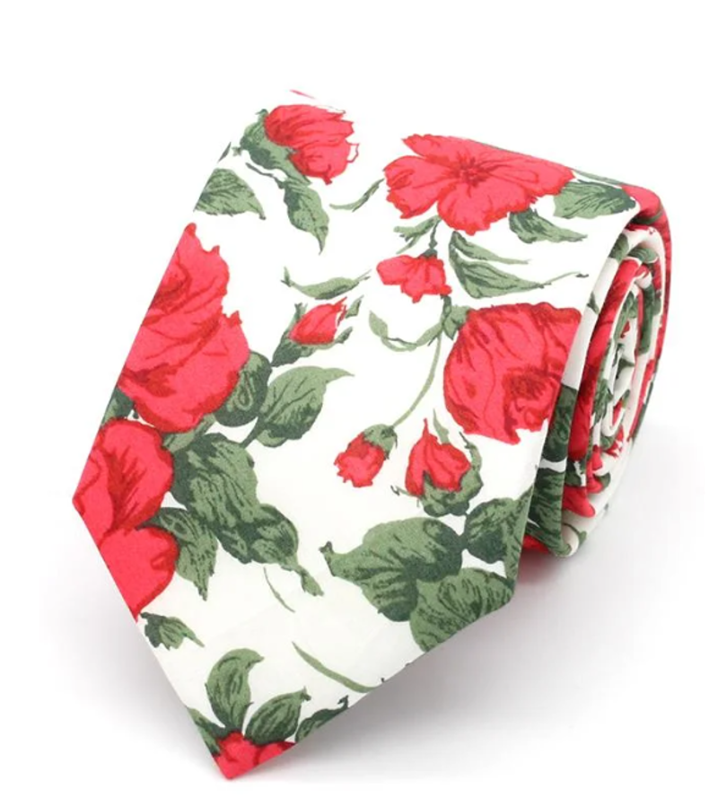 L.A Smith Liberty Print Tie Carline Rose LIBT69/1 