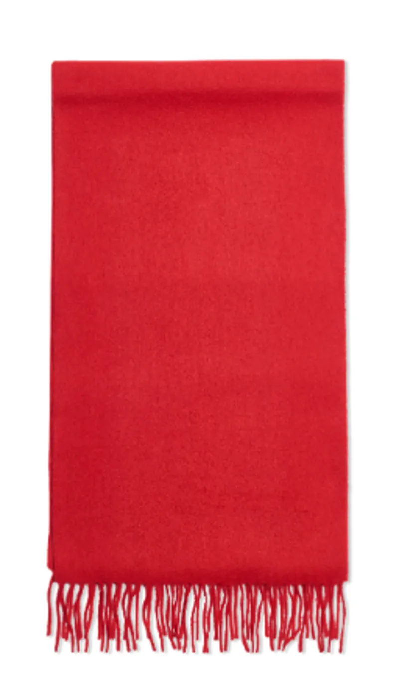 Failsworth Lambswool Scarf Red