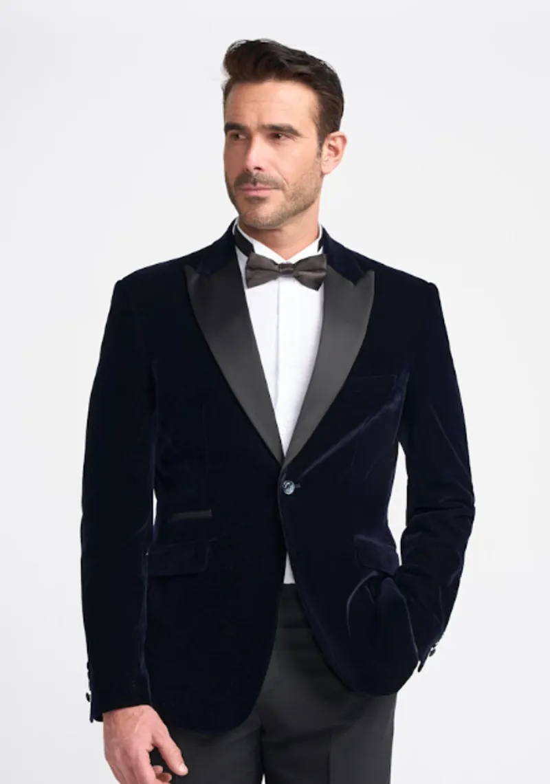 Cavani Rosa Velvet Jacket Navy