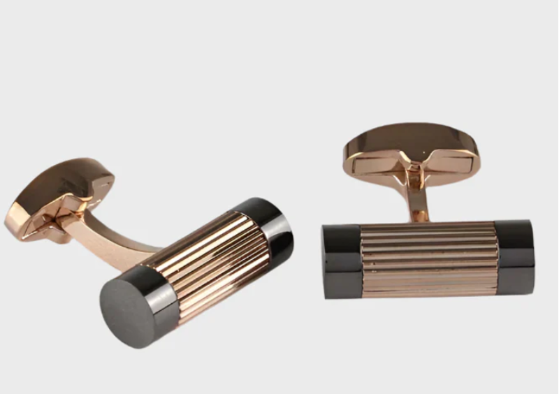 Sophos Gunmetal/Rose Cufflinks 23150P