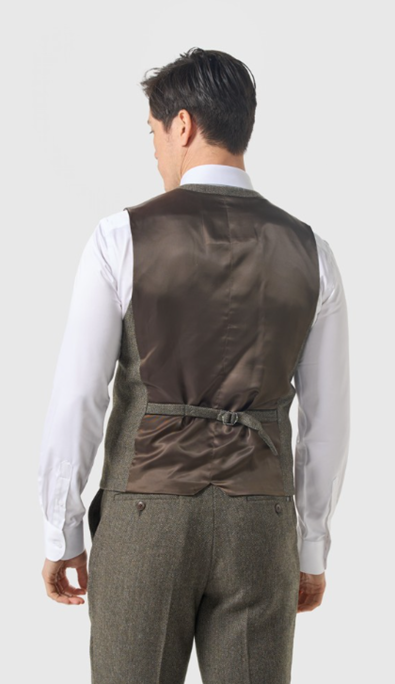 Cavani Thomas Suit Waistcoat Sage -2