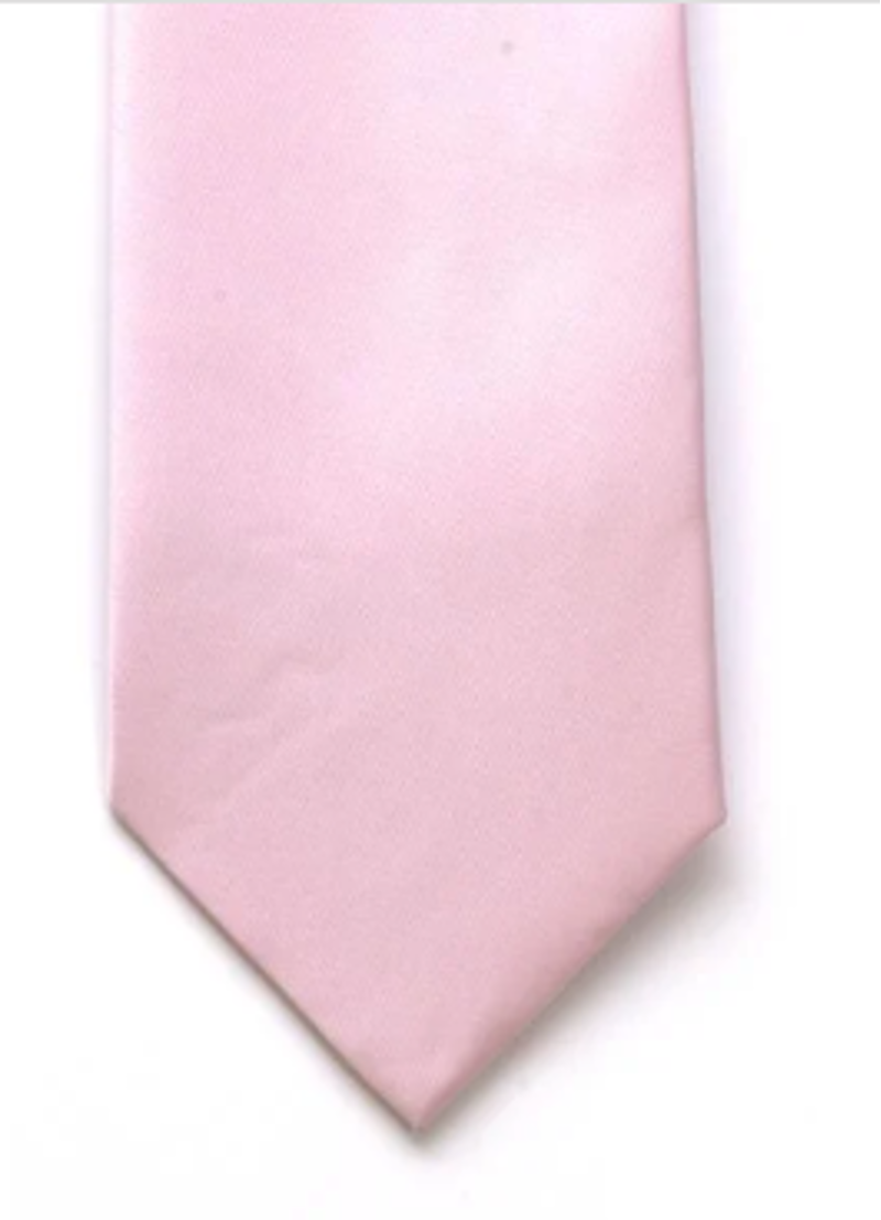L.A. Smith Satin Tie Pink T1849/4 