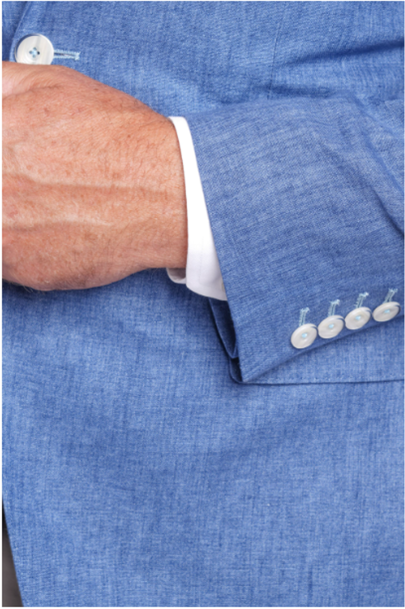 Gurteen Viago Linen Jacket Blue  2078/037-1