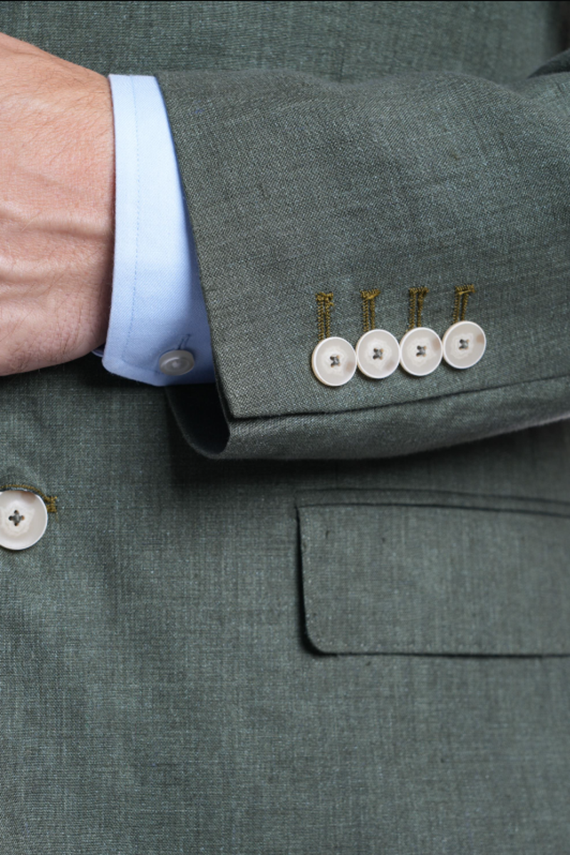 Gurteen Viago Linen Jacket Olive-1