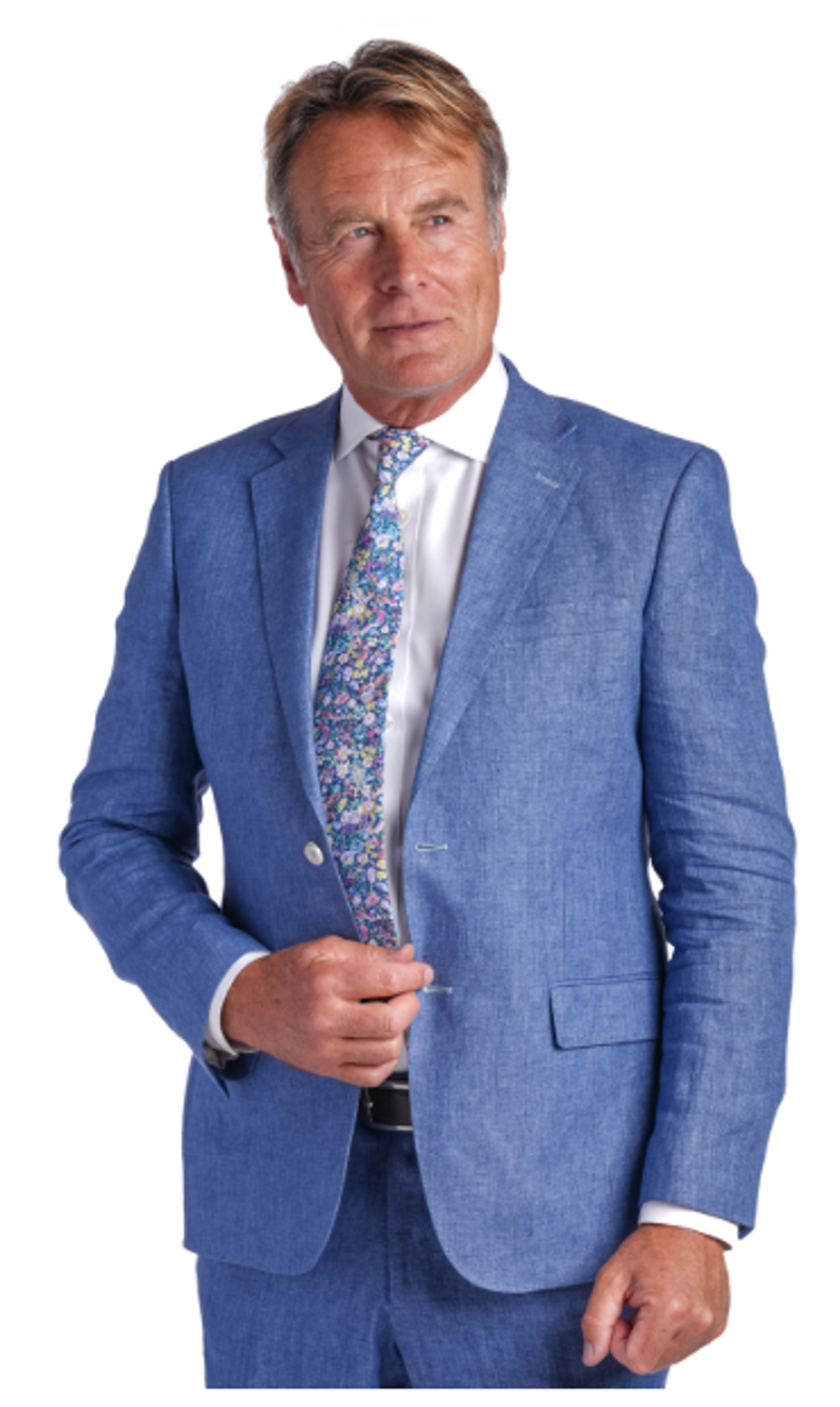 Gurteen Viago Linen Jacket Blue  2078/037
