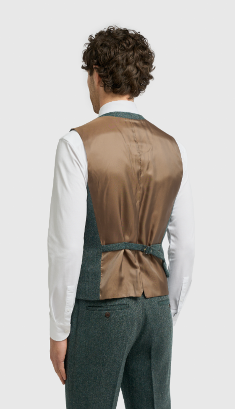 House of Cavani Thomas Olive Waistcoat-1