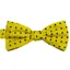 L.A. Smith Silk Bow Tie Spot Yellow B5032/7 