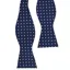 L.A. Smith Spot Silk Self-Tie Bow Navy/Yellow Spot SB5032/6  