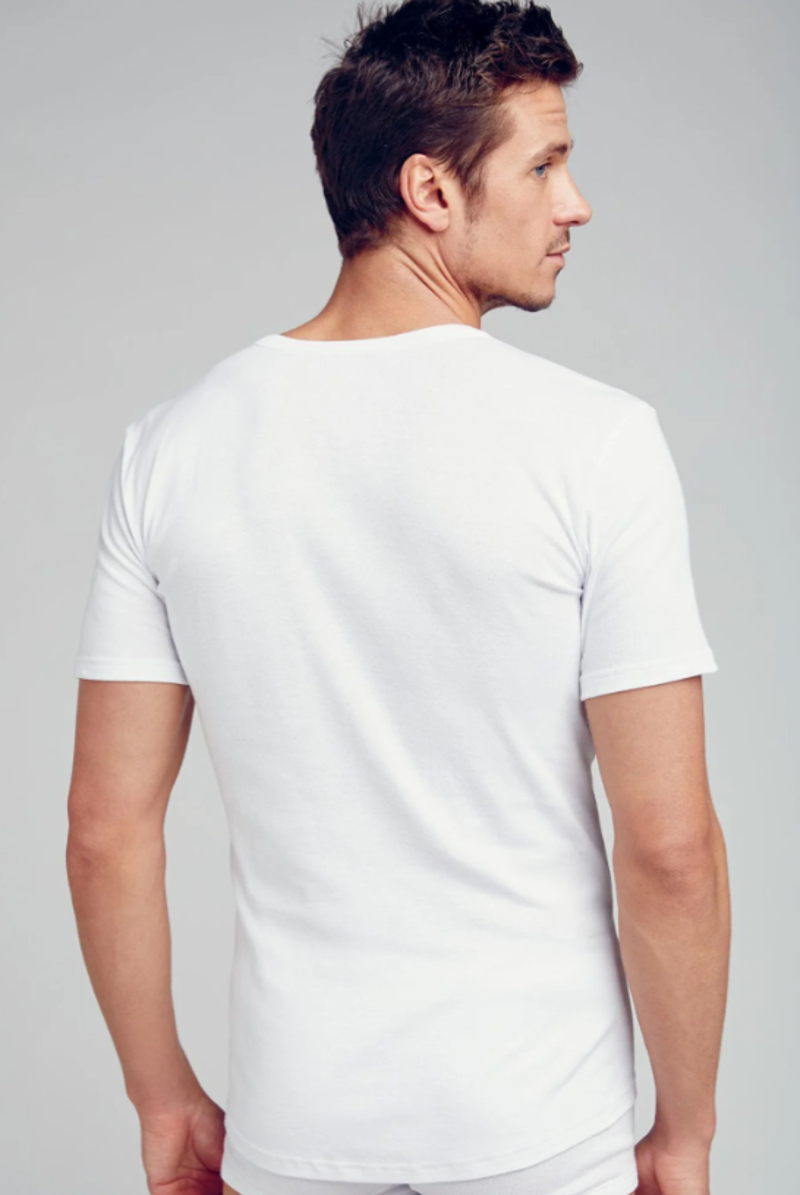 Jockey V-Neck Vest White-1